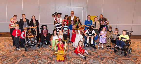Dick Johnson with the Fashion Show Kids