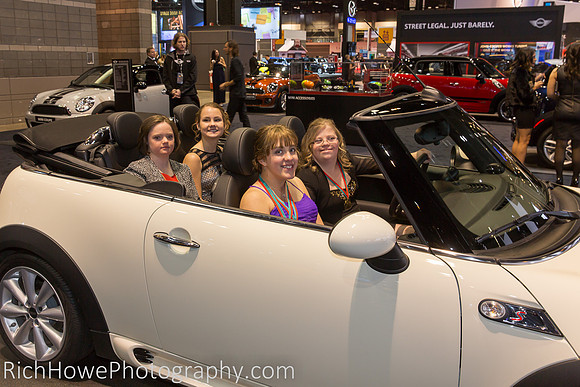 Special Olympics Athletes Try on a Mini Cooper