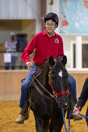 Michael Babel riding Merlin in Stock Seat Equitation