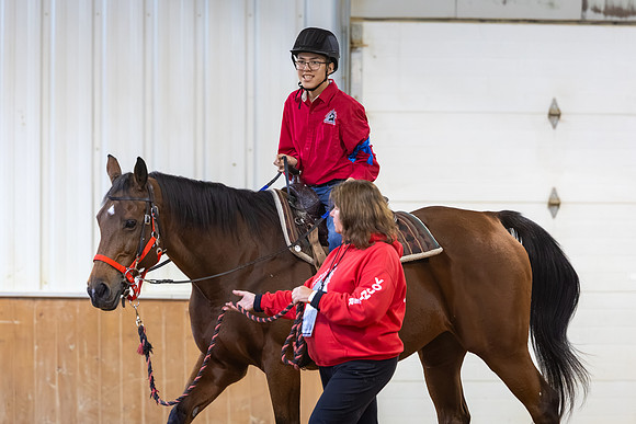 Michael Bable riding Pandora in Working Trails