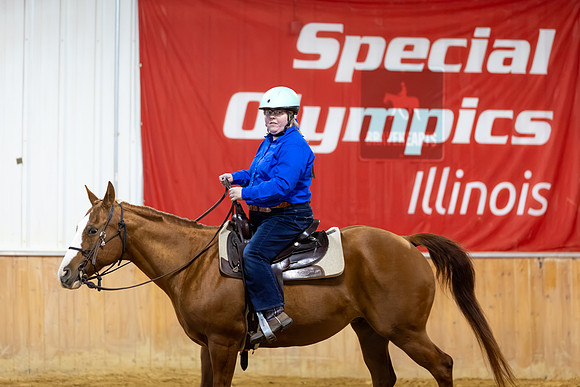 Kristina Wnuk riding Cookie in Working Trail