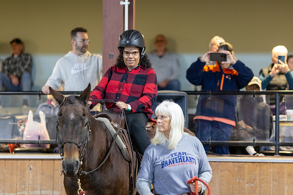 DeAnna Poe riding Amigo in Stock Seat Equitation