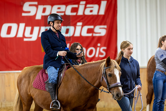 Christopher Hobson riding Heidi