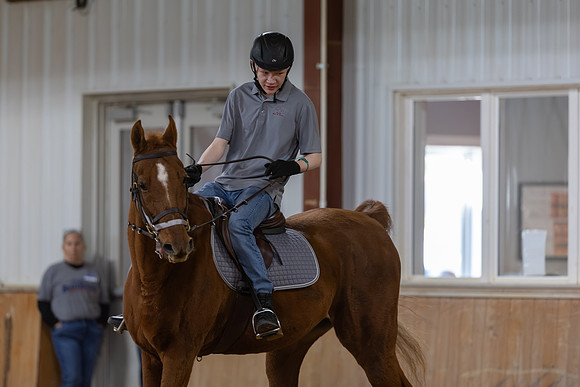 David Hofstra-Condon riding Mabel