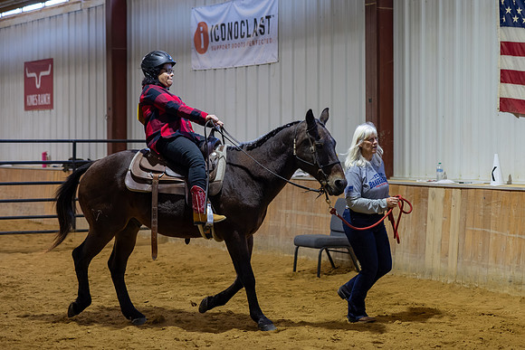 DeAnna Poe riding Amigo in Stock Seat Equitation