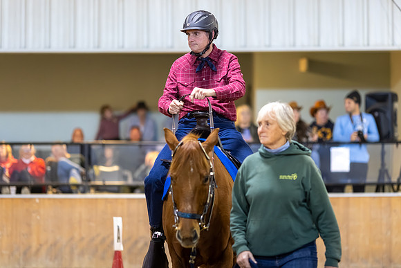 Duane Archambault riding Skates in Stock Seat Equitation