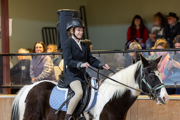 Lucile Beck riding Gunner
