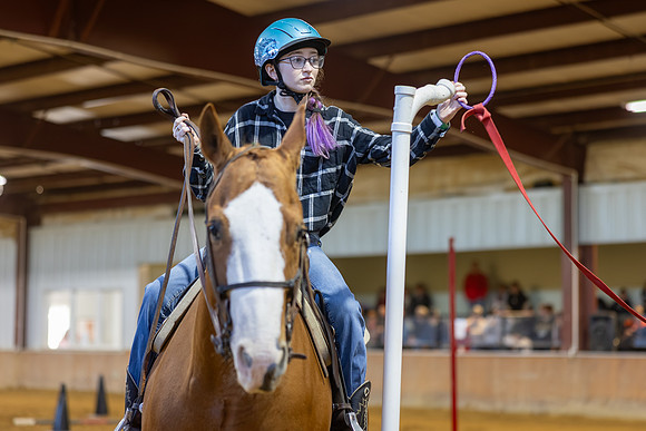 Avenlea Greenfield riding Cookie in Working Trails