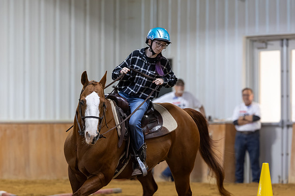 Avenlea Greenfield riding Cookie in Working Trails