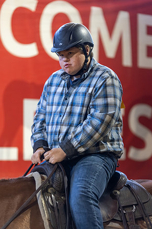 Georgie Bergman riding Sly in Stock Seat Equitation