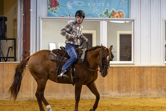 William Lynch riding Enzo in Stock Seat Equitation