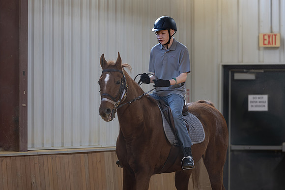 David Hofstra-Condon riding Mabel
