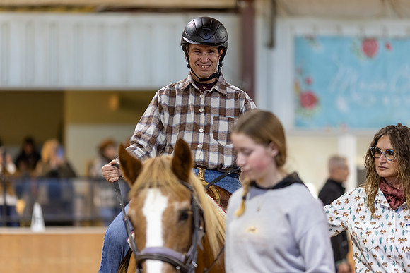 Christopher Hobson riding Heidi in Stock Seat Equitation