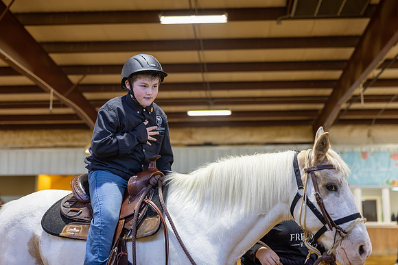 James Hayes riding Sugar in Working Trails