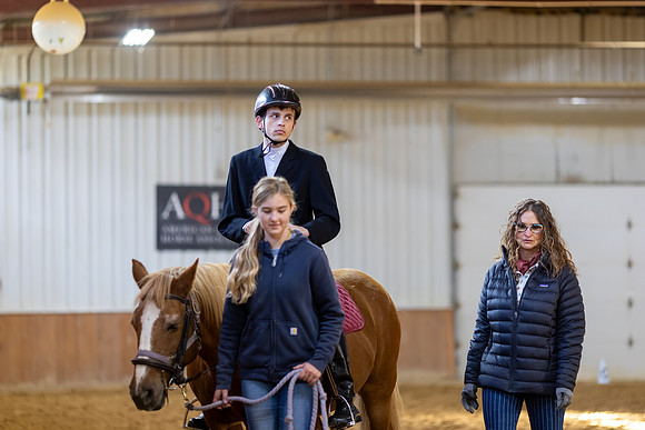 Austin Marfia riding Heidi