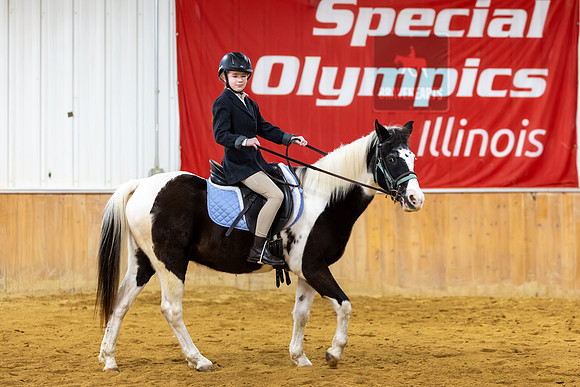 Lucile Beck riding Gunner
