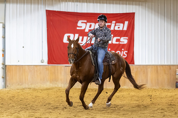 Aaron Ehrlich riding Sly in Stock Seat Equitation