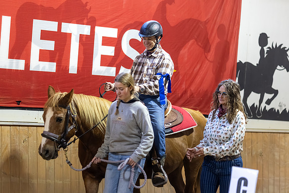 Christopher Hobson riding Heidi in Stock Seat Equitation