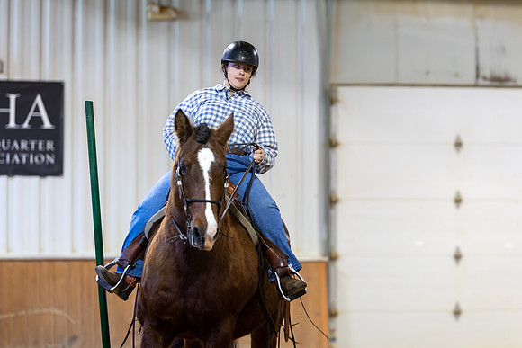 Rennianah von Campden ridng Beau in Working Trails