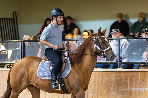 Dimas Arichabala Jr. riding Mabel