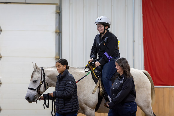 Londyn Loy riding Tuffy in Working Trails