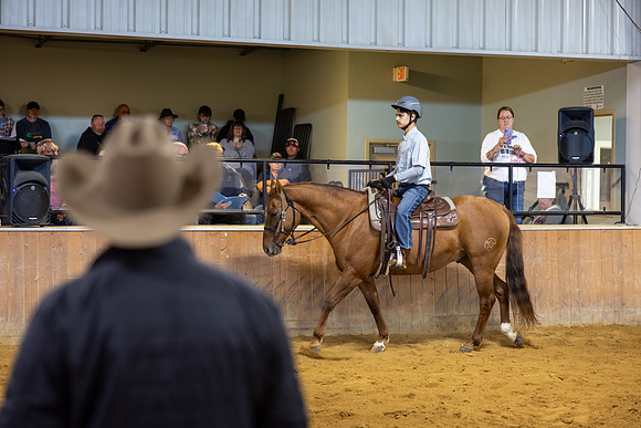 Anthony Pliego riding Enzo in Stock Seat Equitation