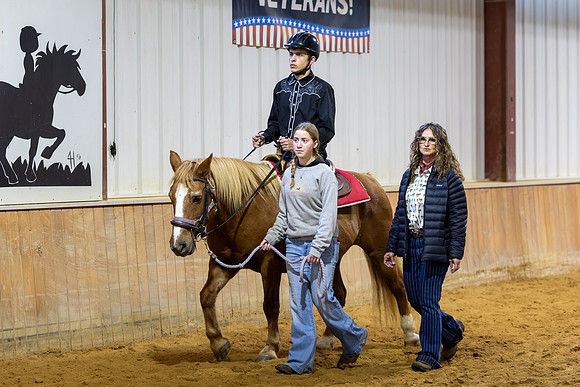 Austin Marfia rding Heidi in Stock Seat Equitation