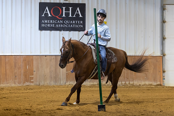 Anthony Pliego riding Enzo in Working Trails