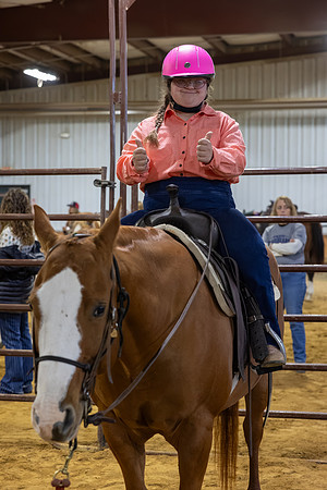 Elizabeth Pierce riding Cookie in Stock Seat Equitation