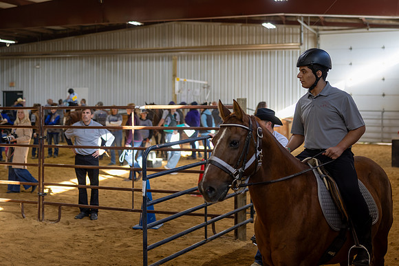 Dimas Arichabala Jr. riding Mabel