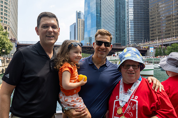 Zach Coppel, Alexi Giannoulias, and Pete Beale-DelVecchio