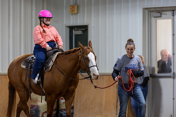Elizabeth Pierce riding Cookie in Stock Seat Equitation