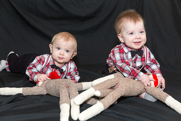 Oliver (left) and Alastair (right) 8 Months