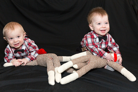 Oliver (left) and Alastair (right) 8 Months