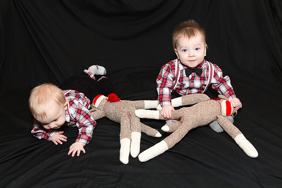 Oliver (left) and Alastair (right) 8 Months