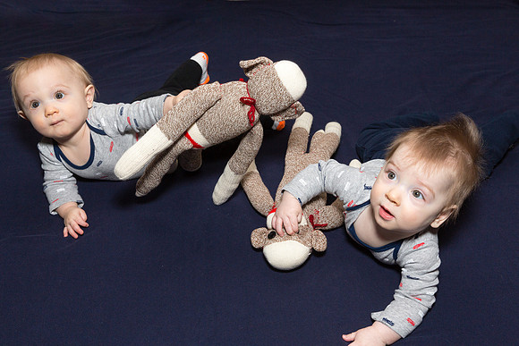 Oliver and Alastair - 9 months