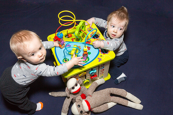 Oliver and Alastair - 9 months