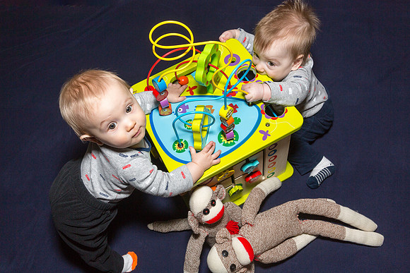 Oliver and Alastair - 9 months