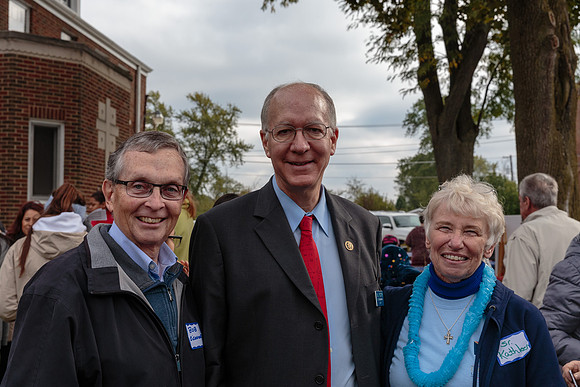 Former Mayor Bob O'Connor, US Representative Bill Foster and Sr.