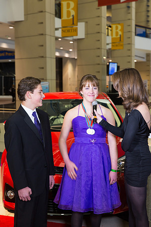 Jessica and Justin Grammer on the Red Carpet with Cheryl Scott