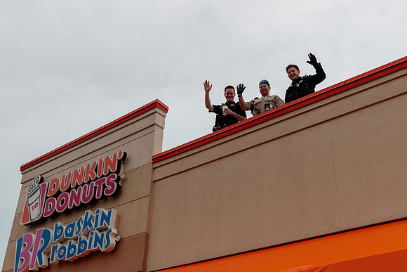Naperville Police Cop On A Rooftop