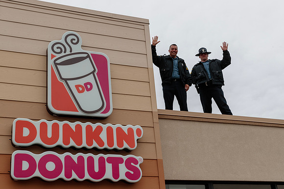 Illinois State Police Cop On A Rooftop
