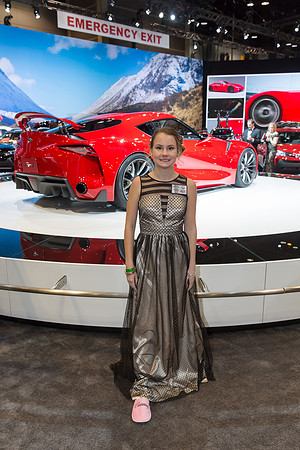 Grace Seibolt at the Auto Show